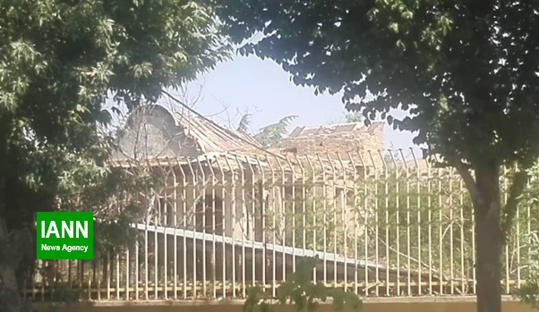 ریزش مشکوک کوشک باغ قاجاری در خیابان قصرالدشت شیراز